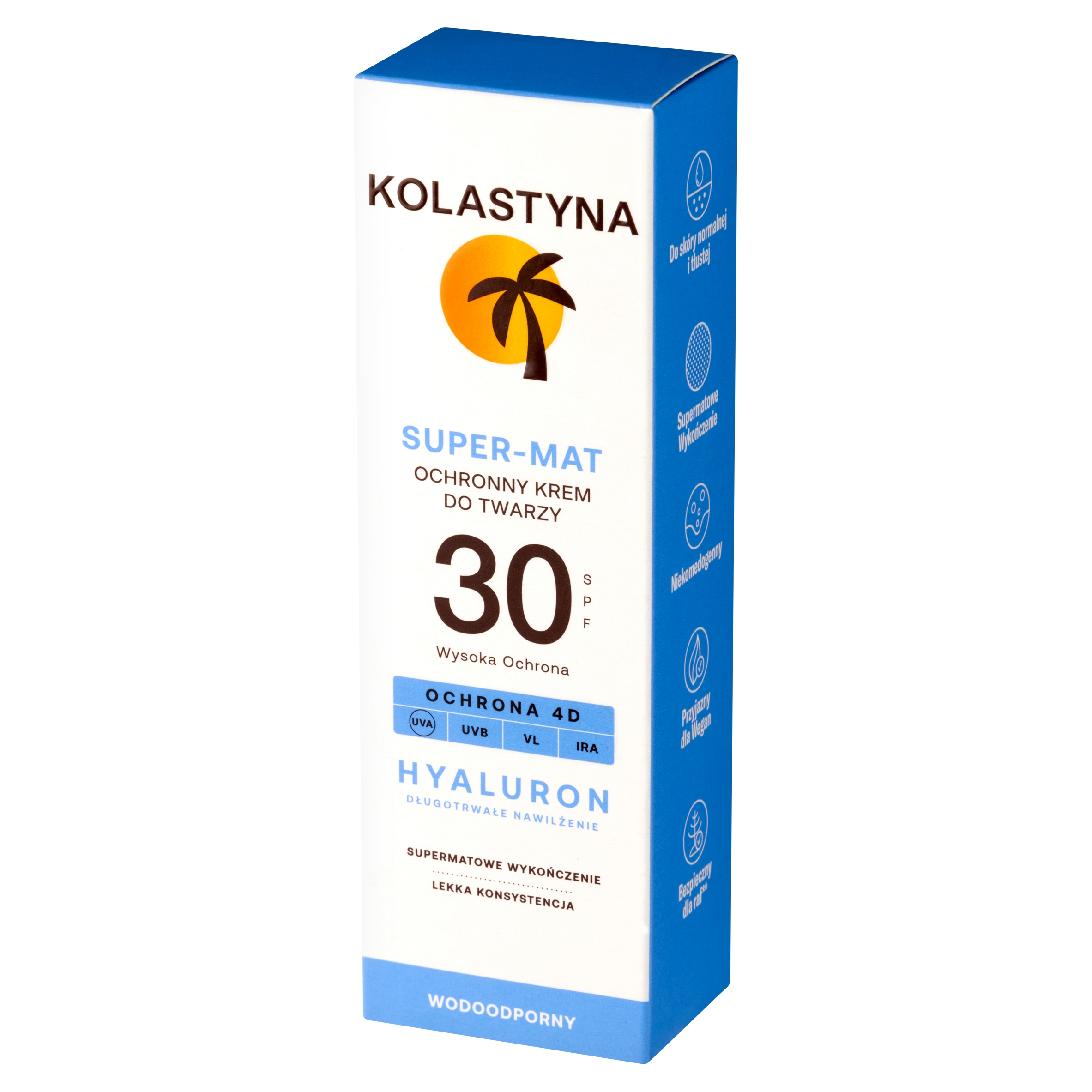 Wodoodporna formuła z kwasem hialuronowym dla matowego wykończenia