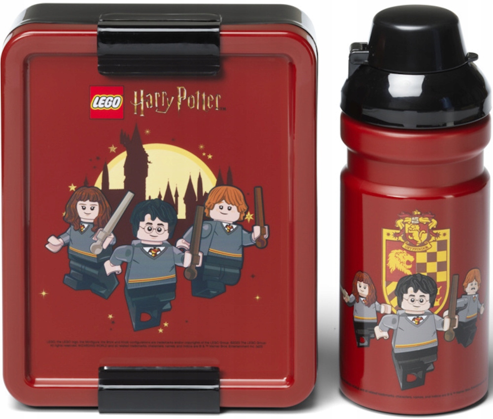 Zestaw lunchbox i bidon LEGO® Harry Potter™ Gryffindor™ – Idealny dla małych czarodziejów