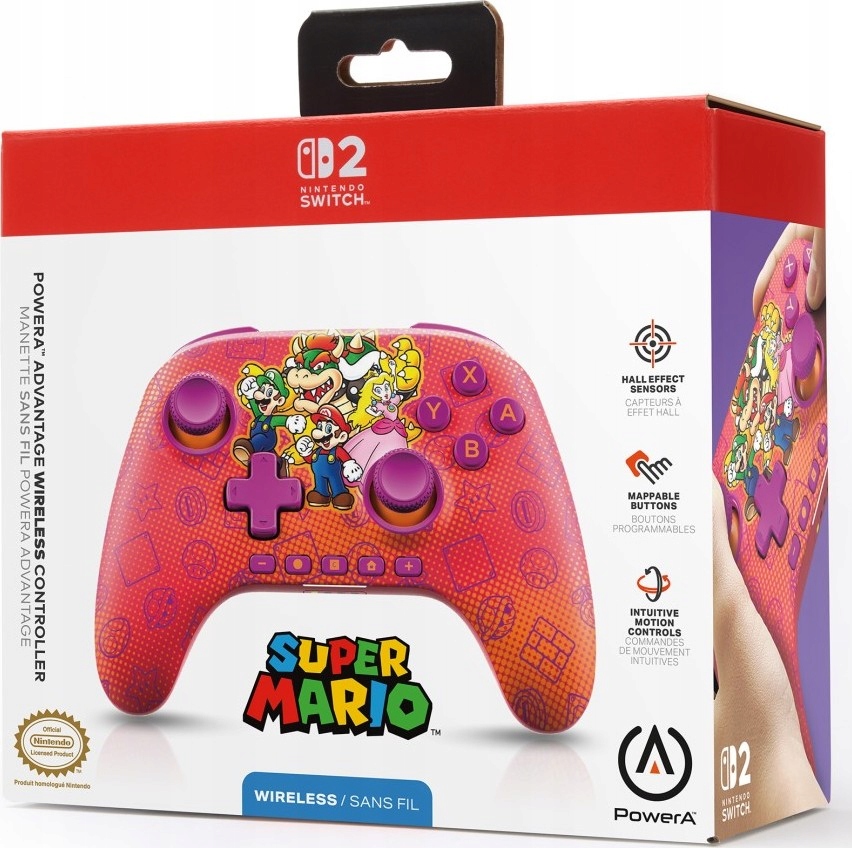 Pad do Nintendo Switch 2 PowerA Advantage Wireless Controller Mario – Idealny wybór dla graczy
