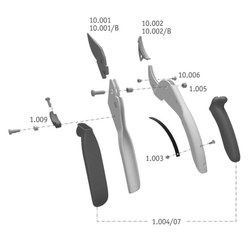 Części zamienne do sekatora Lowe 10.107