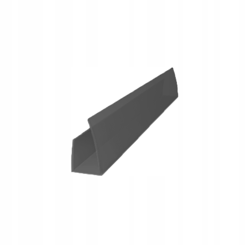 U-profil zamykający 2100mm dymny (szary) 10mm – Idealne rozwiązanie do zamykania płyt poliwęglanowych