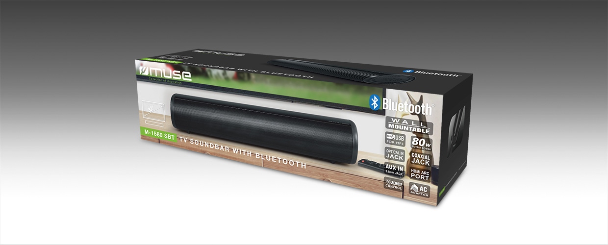 Wymiary i waga soundbara Muse M-1580 SBT