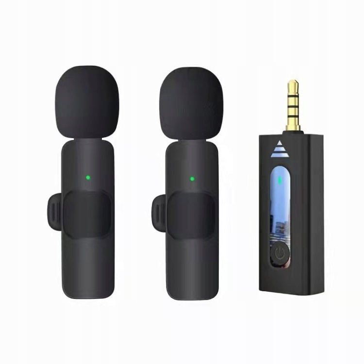 Mikrofon krawatowy bezprzewodowy jack 3,5mm 2szt – Idealne rozwiązanie do nagrywania dźwięku