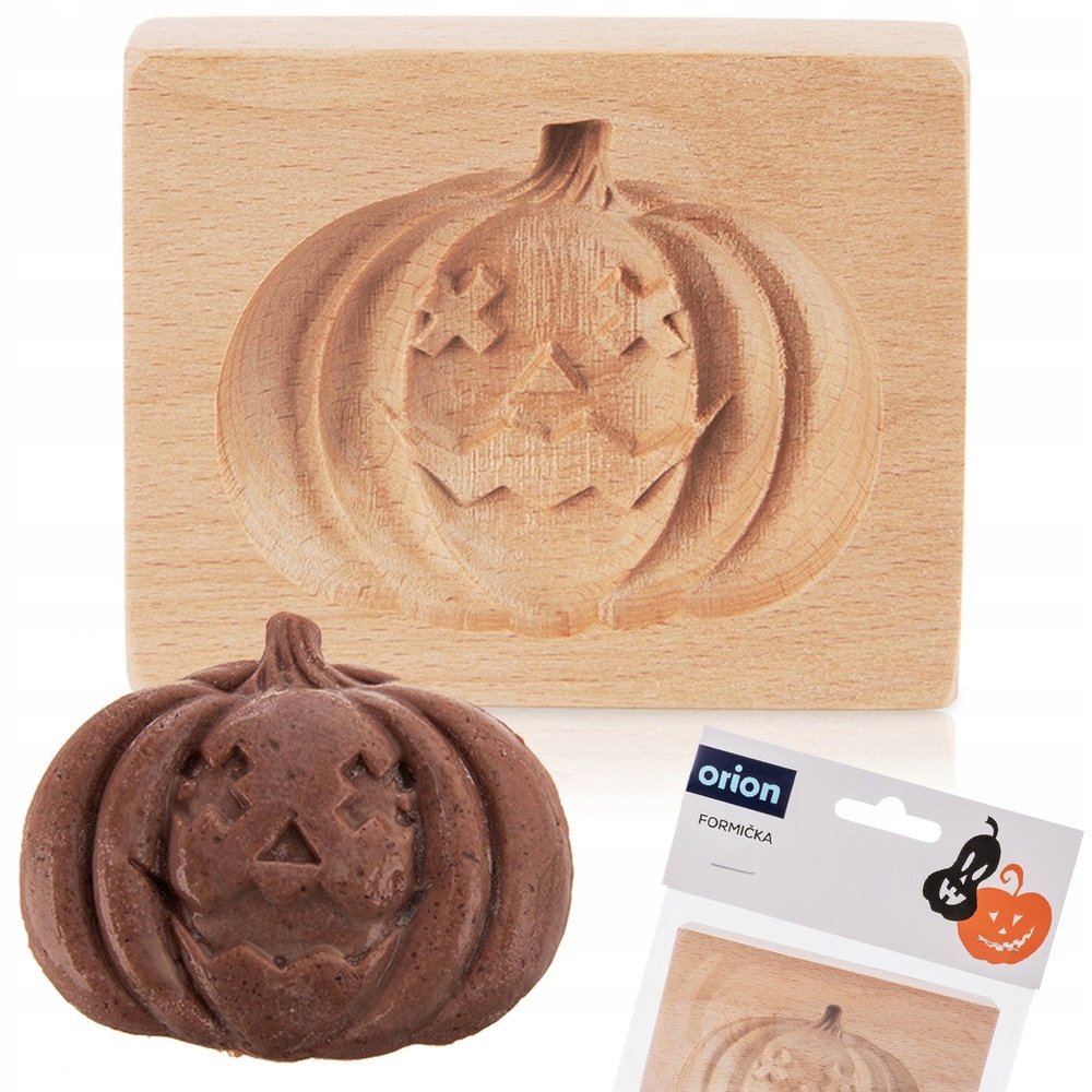 Wooden Gingerbread Cookie Mold Halloween Pumpkin Carved Orion – Perfect for your baking