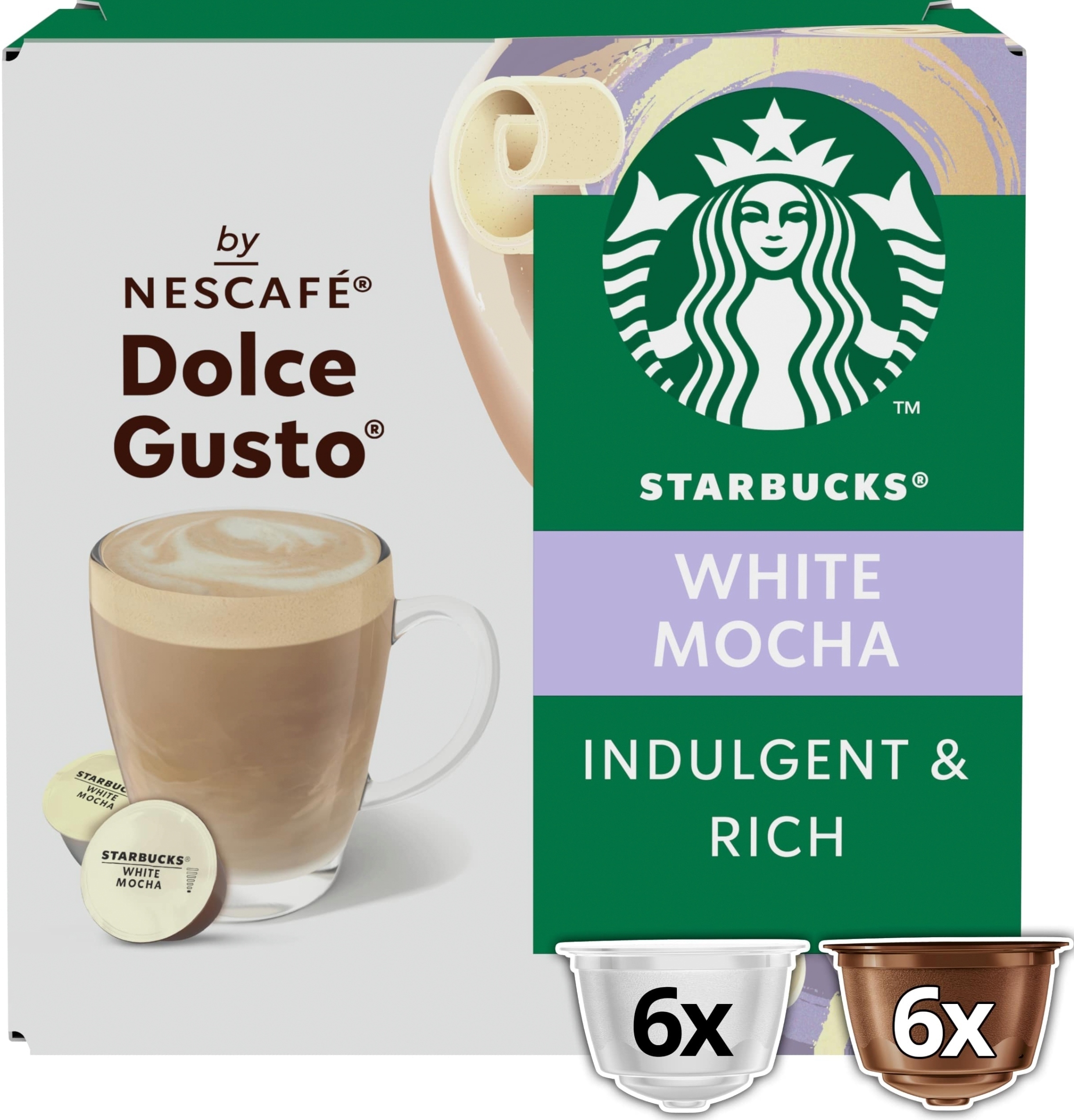 Składniki kapsułek Nescafé Dolce Gusto White Mocha
