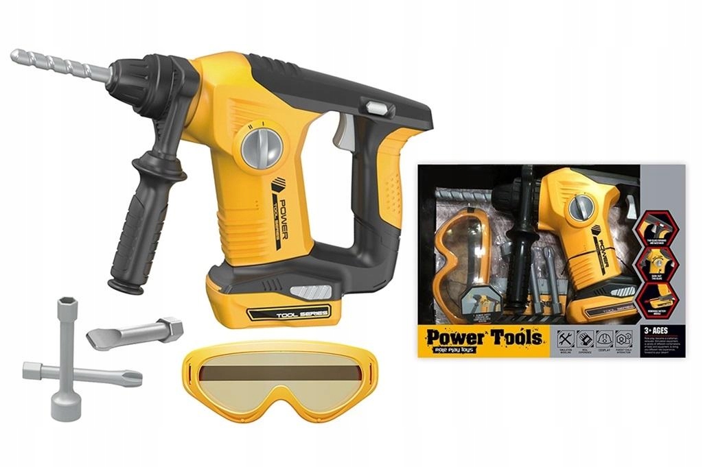 Wymiary produktów: wiertarka i gogle