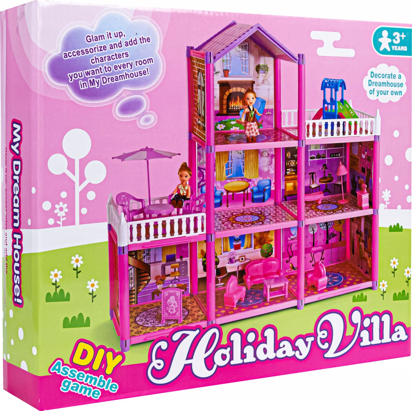 Duży Domek Willa Dla Lalek – Urocza rezydencja dla małych przyjaciółek