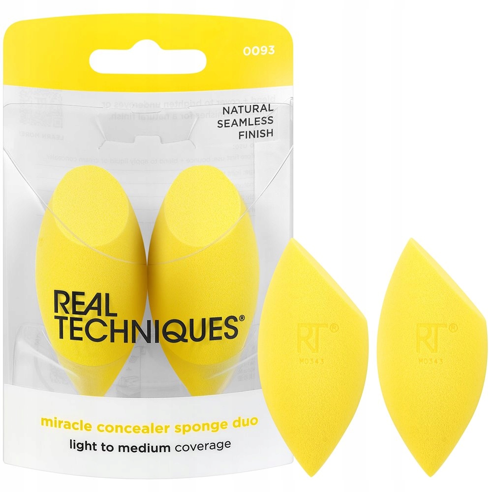 Real Techniques REAL TECHNIQUES_SET Miracle Concealer Sponge – Gąbka do makijażu dla perfekcyjnego wykończenia