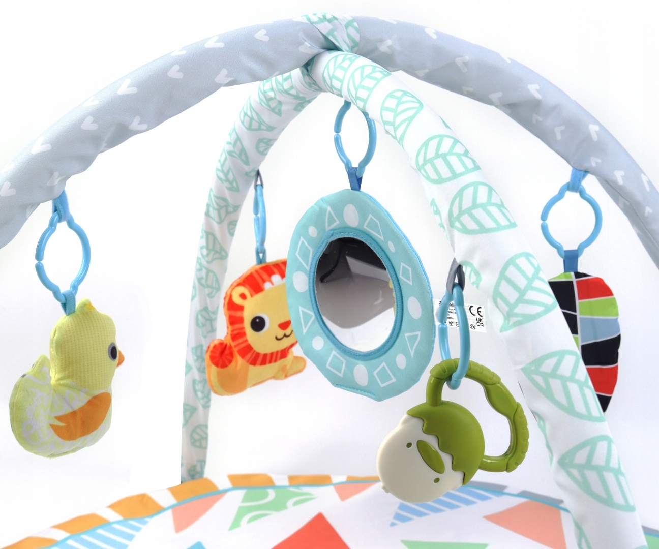 Zestaw zabawek z różnorodnymi teksturami i dźwiękami