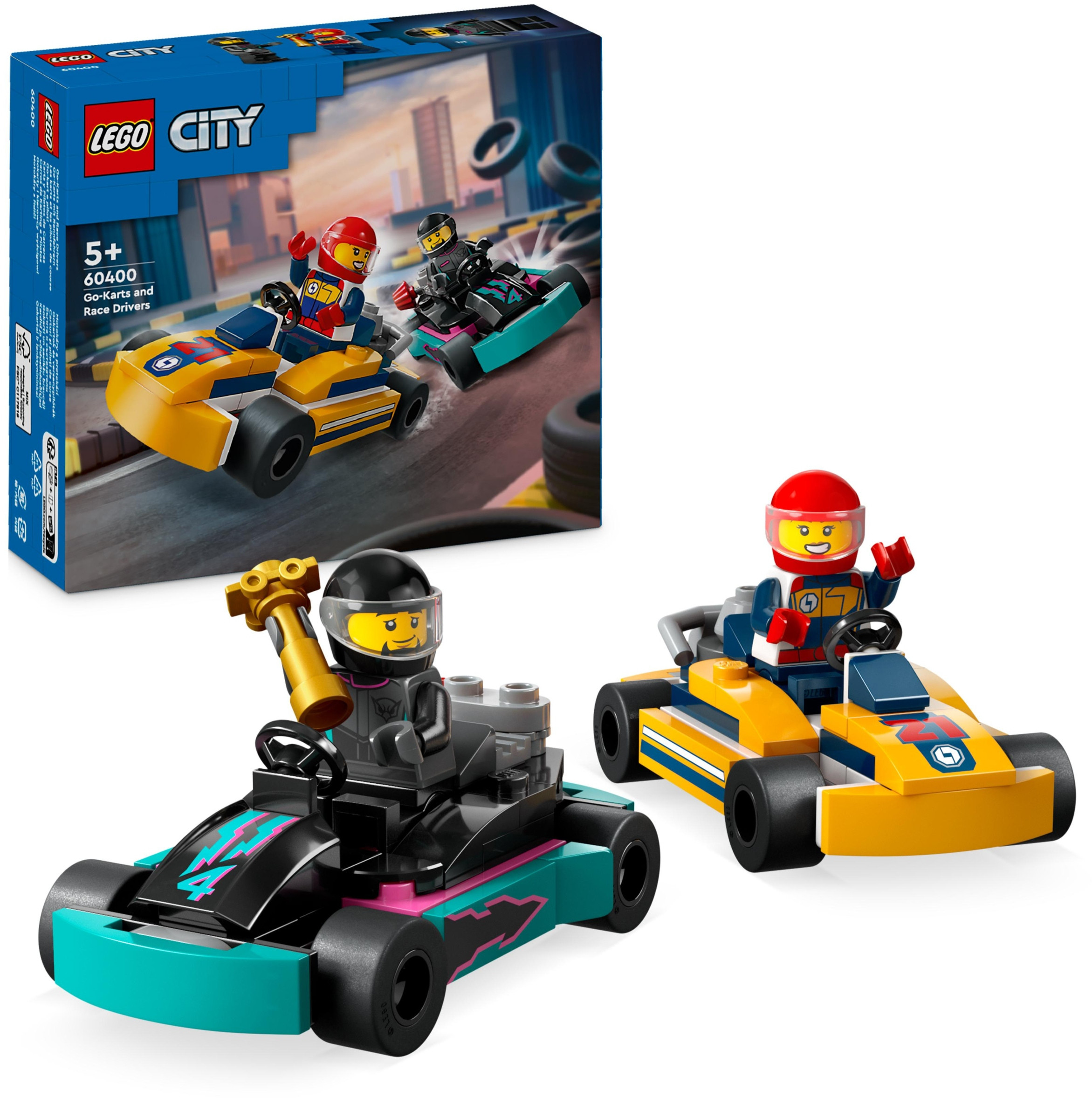 LEGO® City Gokarty i kierowcy wyścigowi 60400 – Emocjonująca zabawa dla dzieci