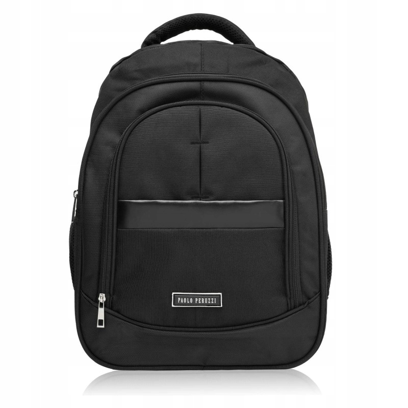 Plecak męski do pracy i szkoły czarny na laptopa T-120-BL – Idealny towarzysz na każdą okazję