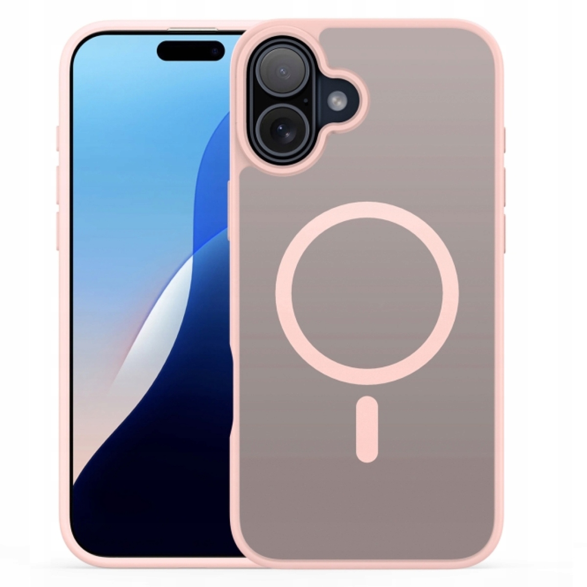 Etui magnetyczne DuxDucis Yind do iPhone 16 – Elegancja w pudrowym różu