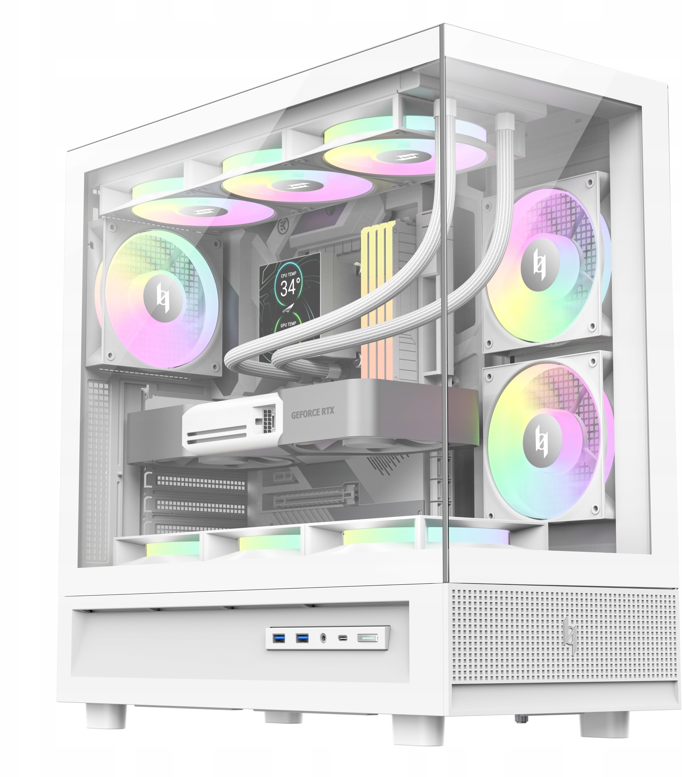 GameMax NEX C51 WH – Elegancka obudowa komputerowa w kolorze białym