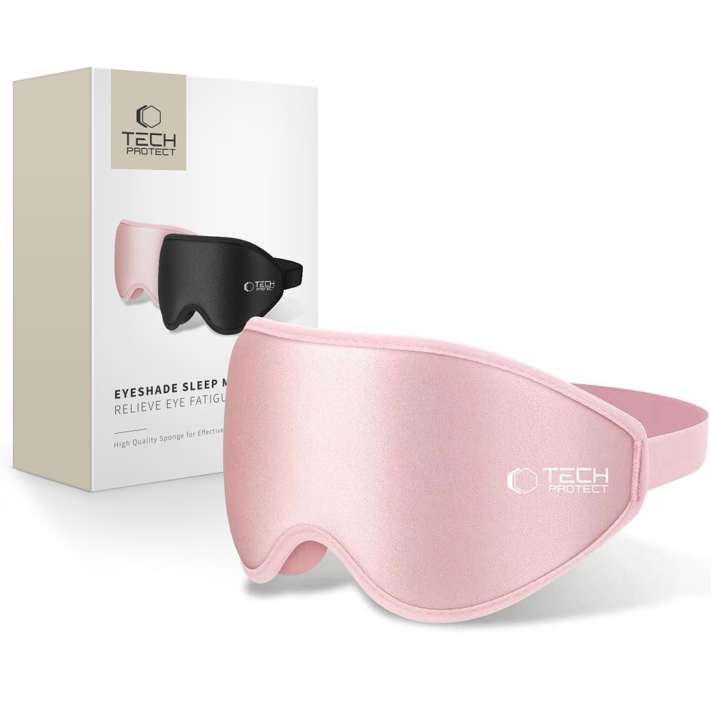 EYESHADE SLEEP MASK BABY PINK – Komfortowy sen w stylu Tech-Protect