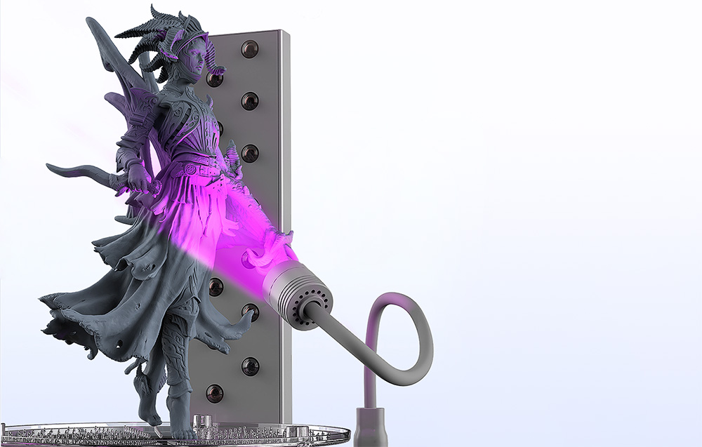 Urządzenie do mycia i utwardzania modeli 3D AnyCubic Wash & Cure 3 Plus - Cicha praca dla większego komfortu