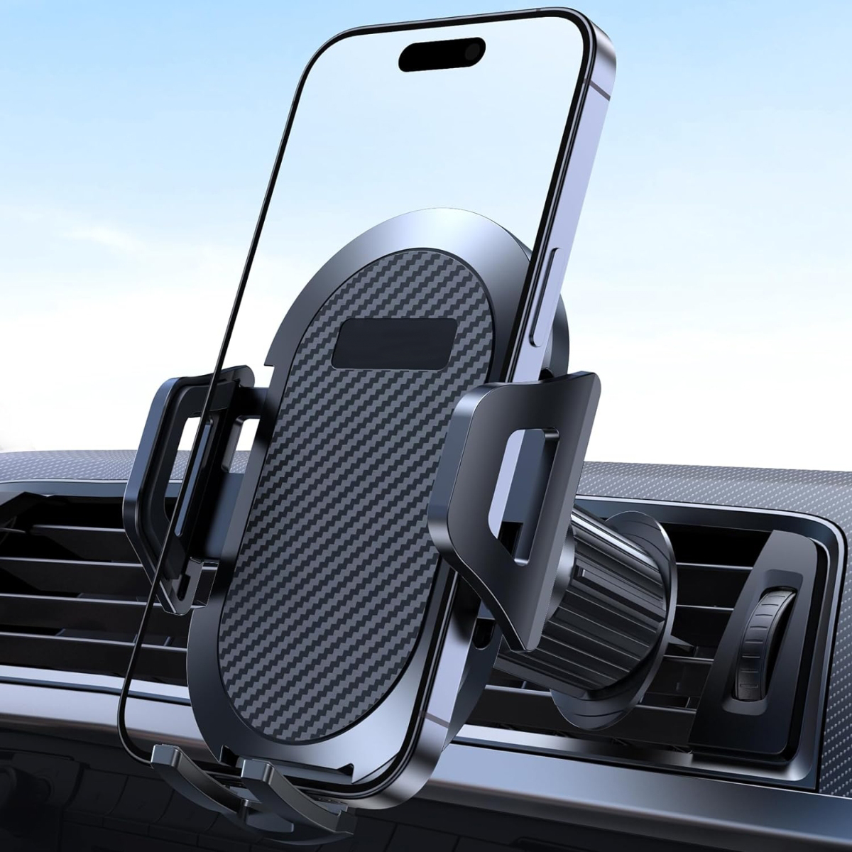 Uchwyt samochodowy Supero Car Air Vent Holder Carbon czarny – Komfort i bezpieczeństwo w podróży