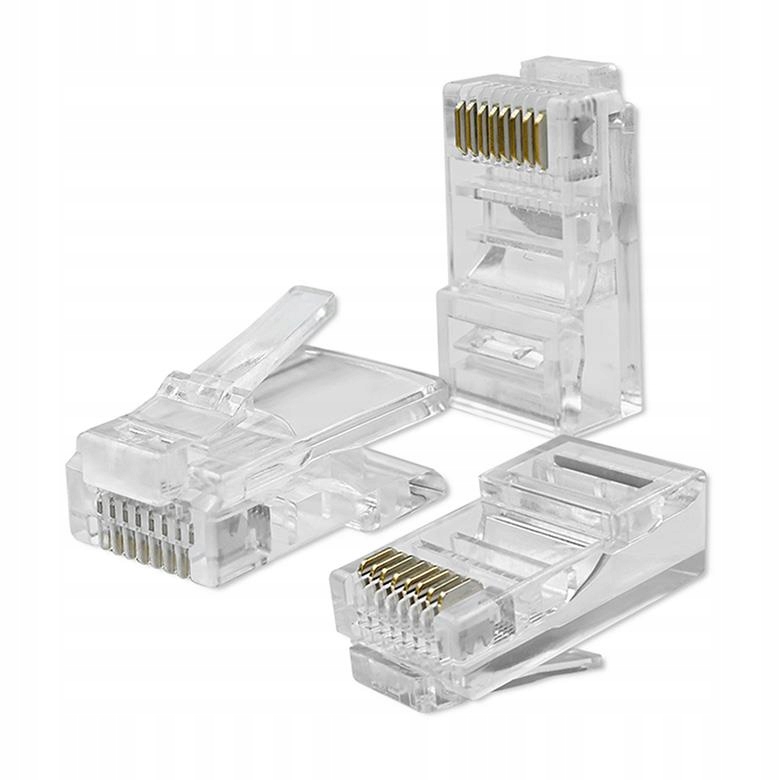 Qoltec Wtyk przelotowy złącze RJ45 CAT6 UTP