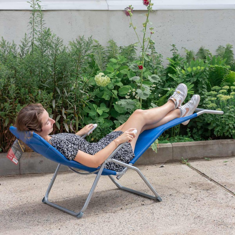 Wygodny i regulowany szezlong – Idealny do ogrodu i na balkon