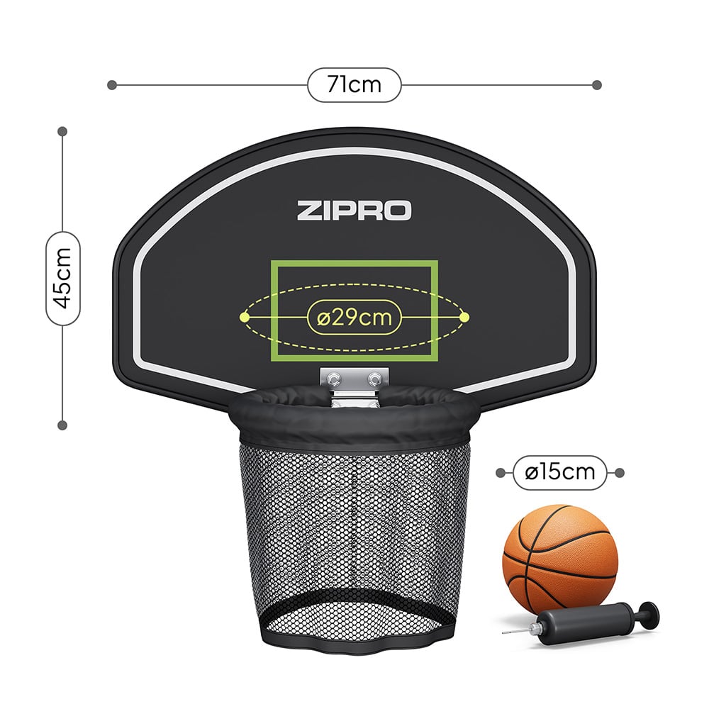 ZIPRO zestaw do koszykówki na trampolinie
