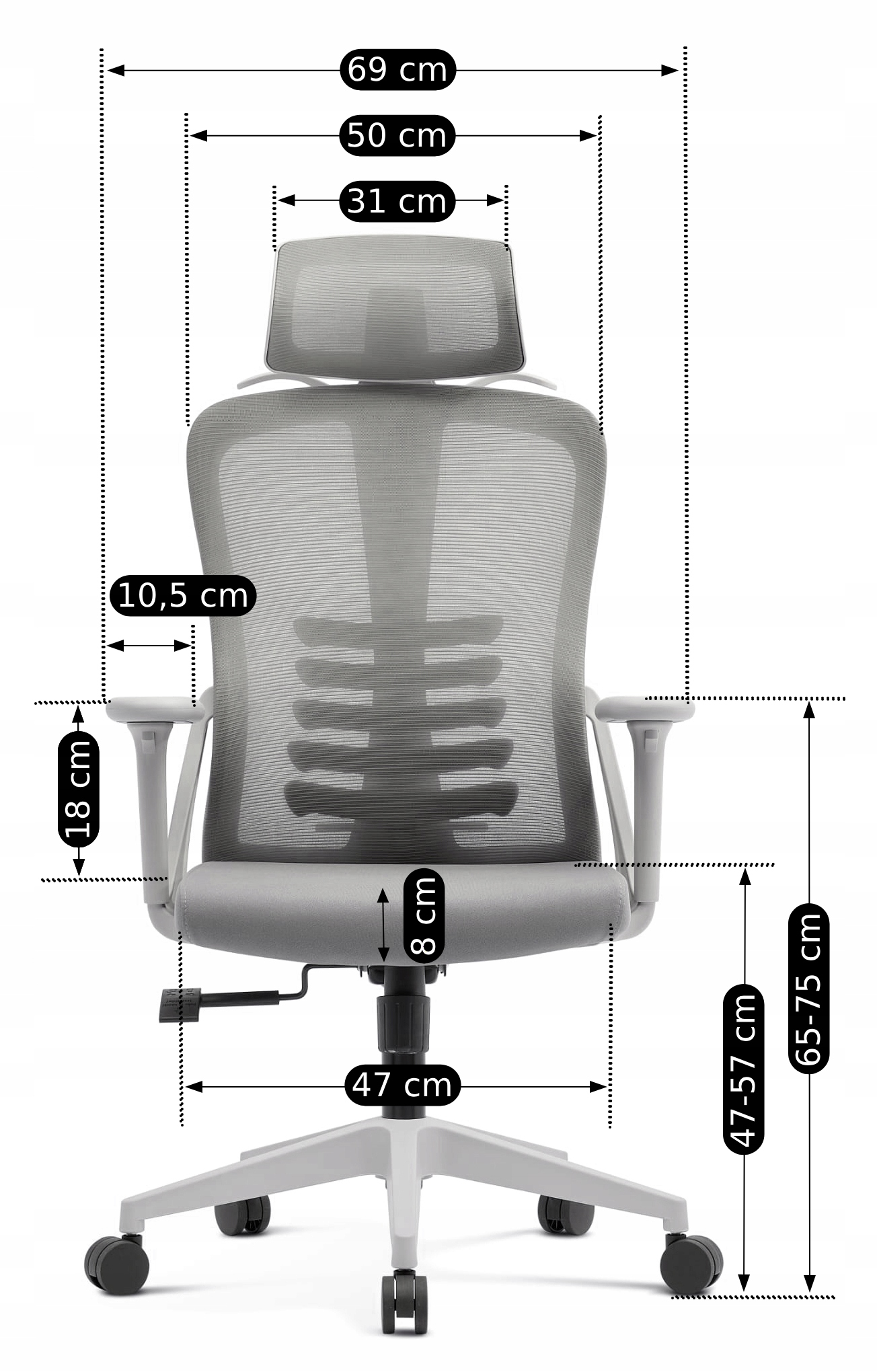 Wysokiej jakości materiał AIR MESH – oddychająca tkanina dla maksymalnego komfortu