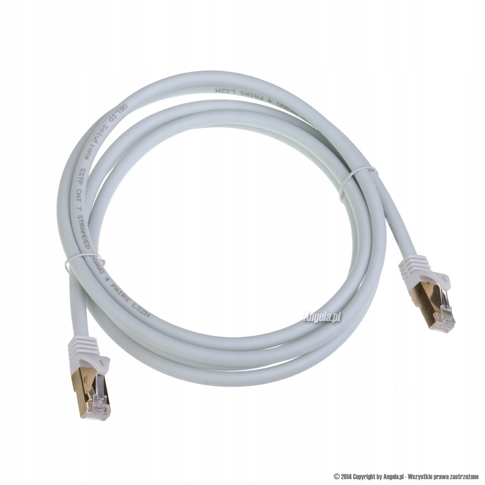 Gelid Patch Cable kabel sieciowy Cat.7 biały 2m – Szybkie połączenie dla Twojej sieci