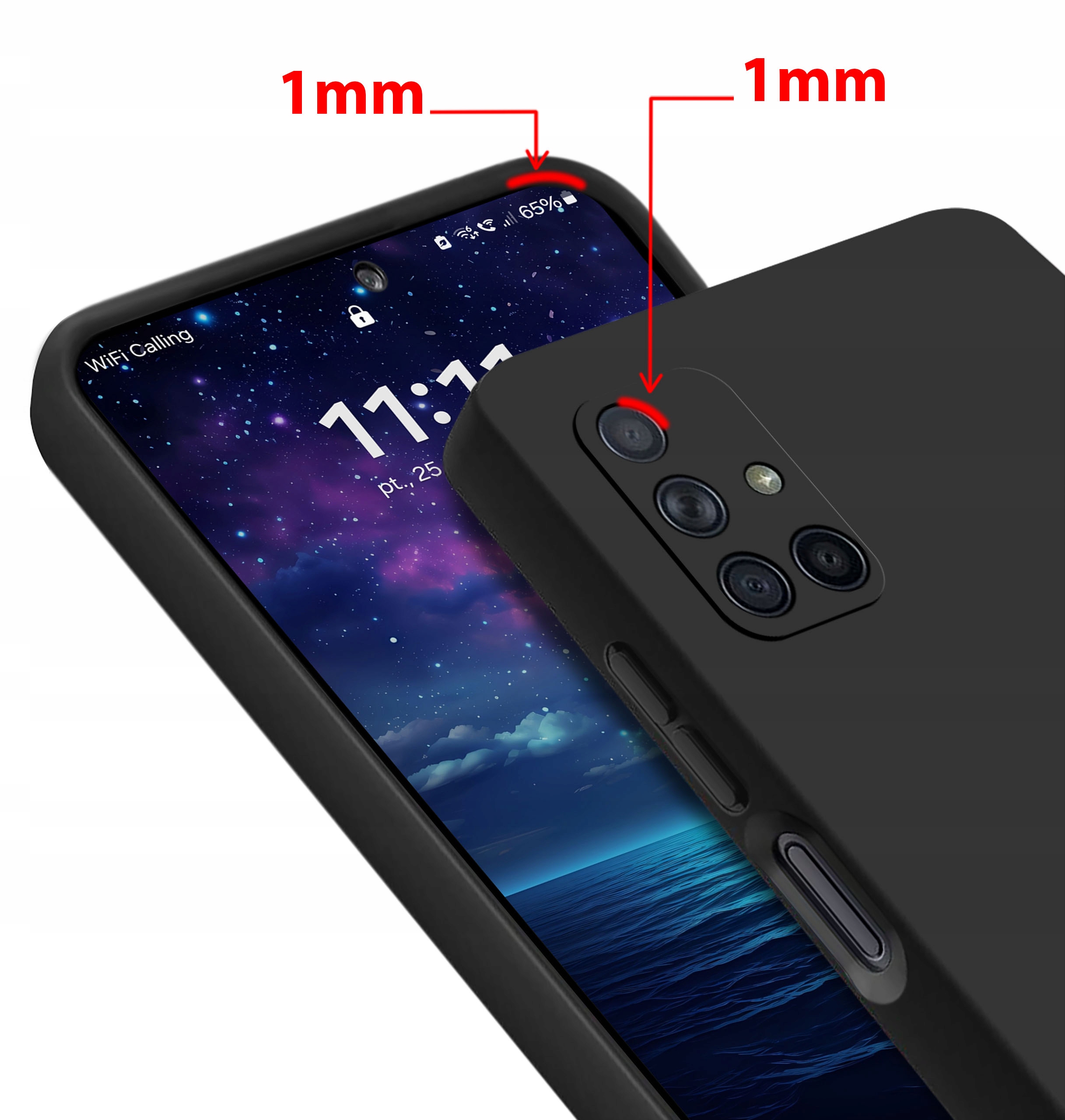 Ochrona aparatu dzięki podwyższonym rantom