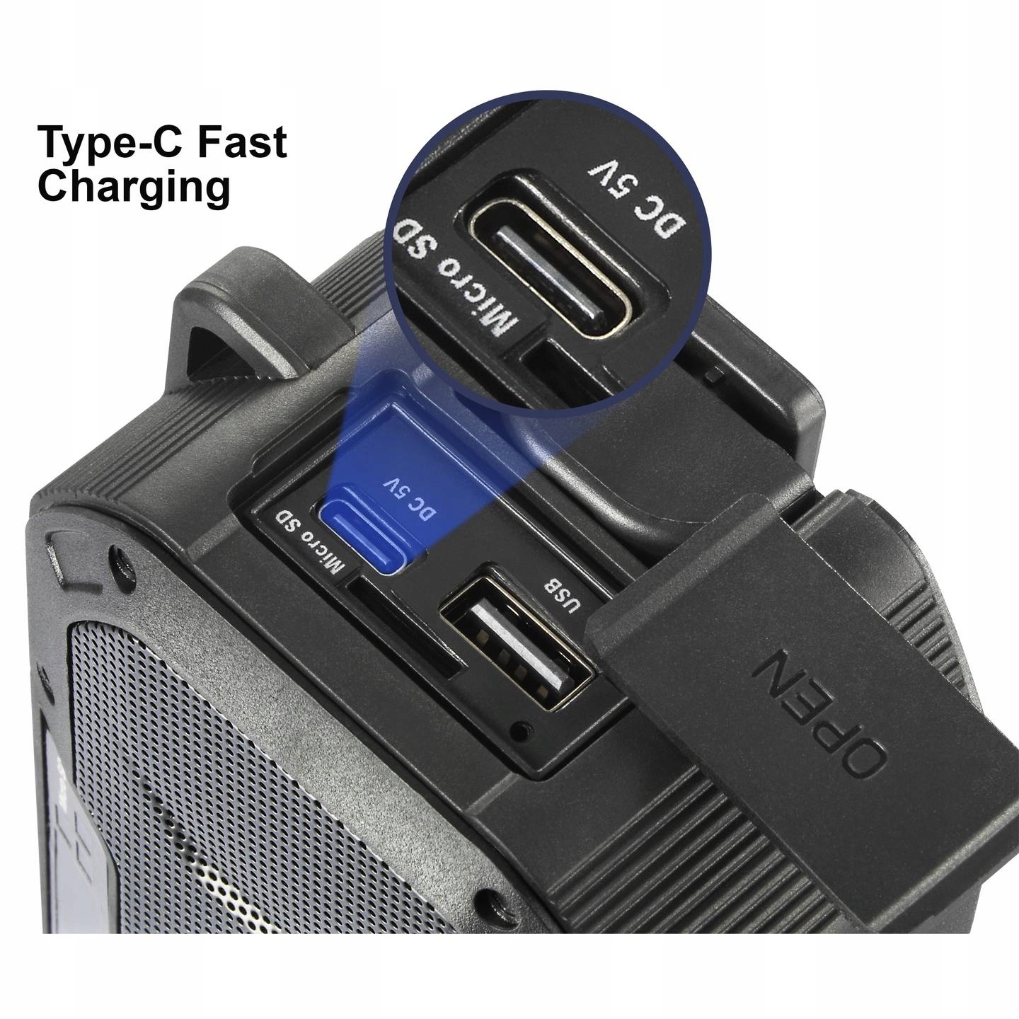 Wbudowany akumulator i różne metody ładowania