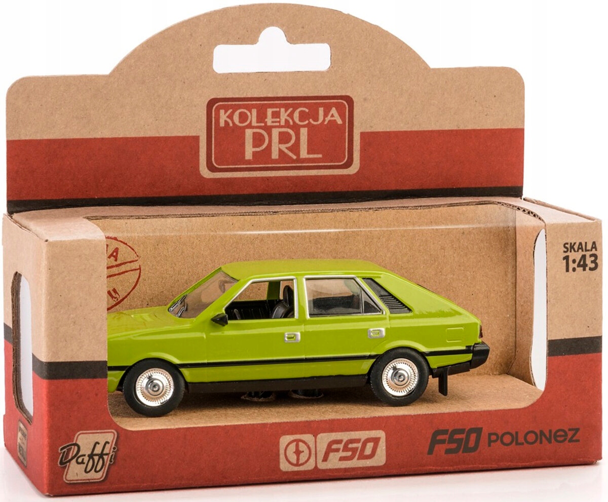 Daffi Pojazd PRL FSO POLONEZ - Zielony – Klasyka motoryzacji w Twoim domu