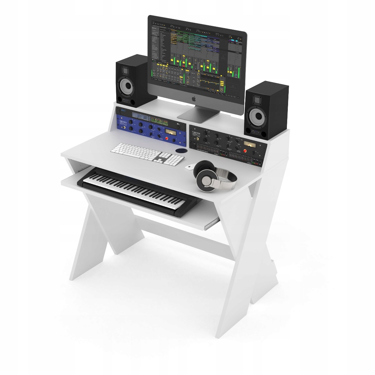GLORIOUS Sound Desk Compact White – Idealne biurko do pracy w każdym pomieszczeniu