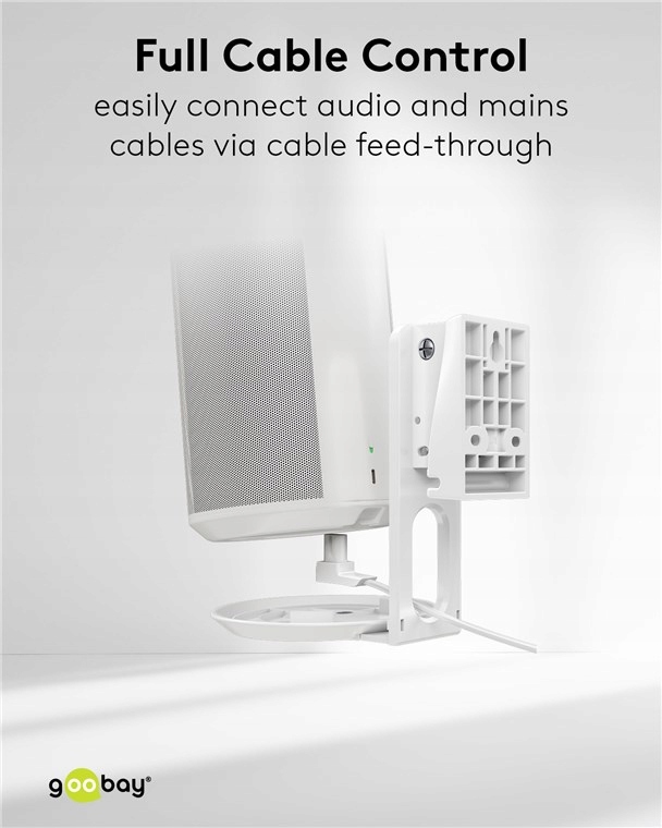 Duży otwór na kable dla łatwego podłączania