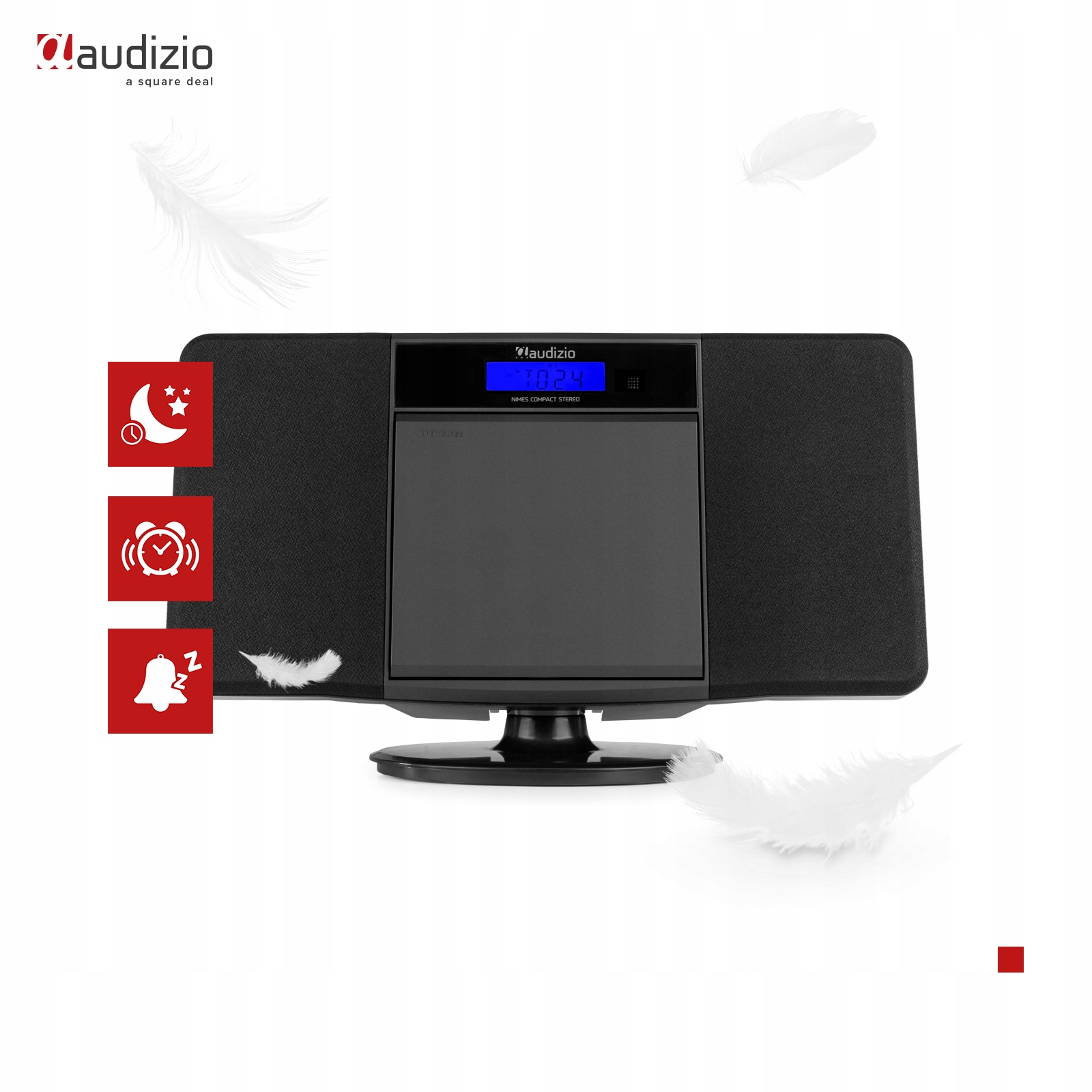 Wbudowany odtwarzacz CD i obsługa MP3