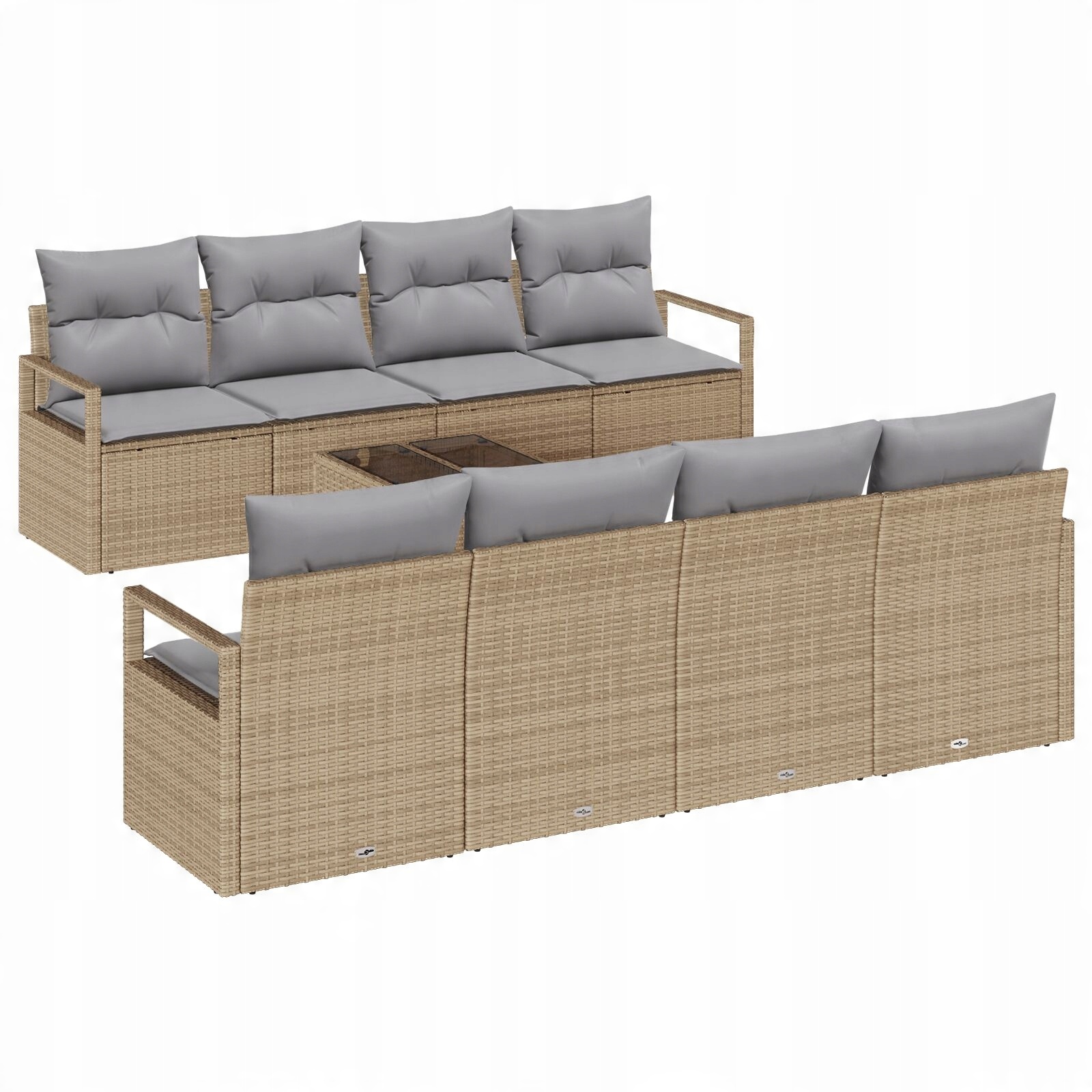 Nowoczesny design i estetyka beżowego polirattanu