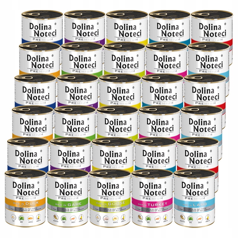 Mokra karma dla psa Dolina Noteci Premium mix smaków 30 x 800 g – Doskonały wybór dla Twojego pupila