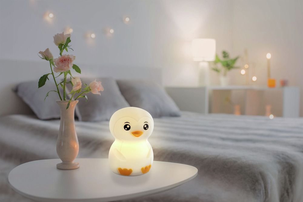 Lampka nocna Ansmann Pingwin Leon – Idealne oświetlenie do pokoju dziecięcego