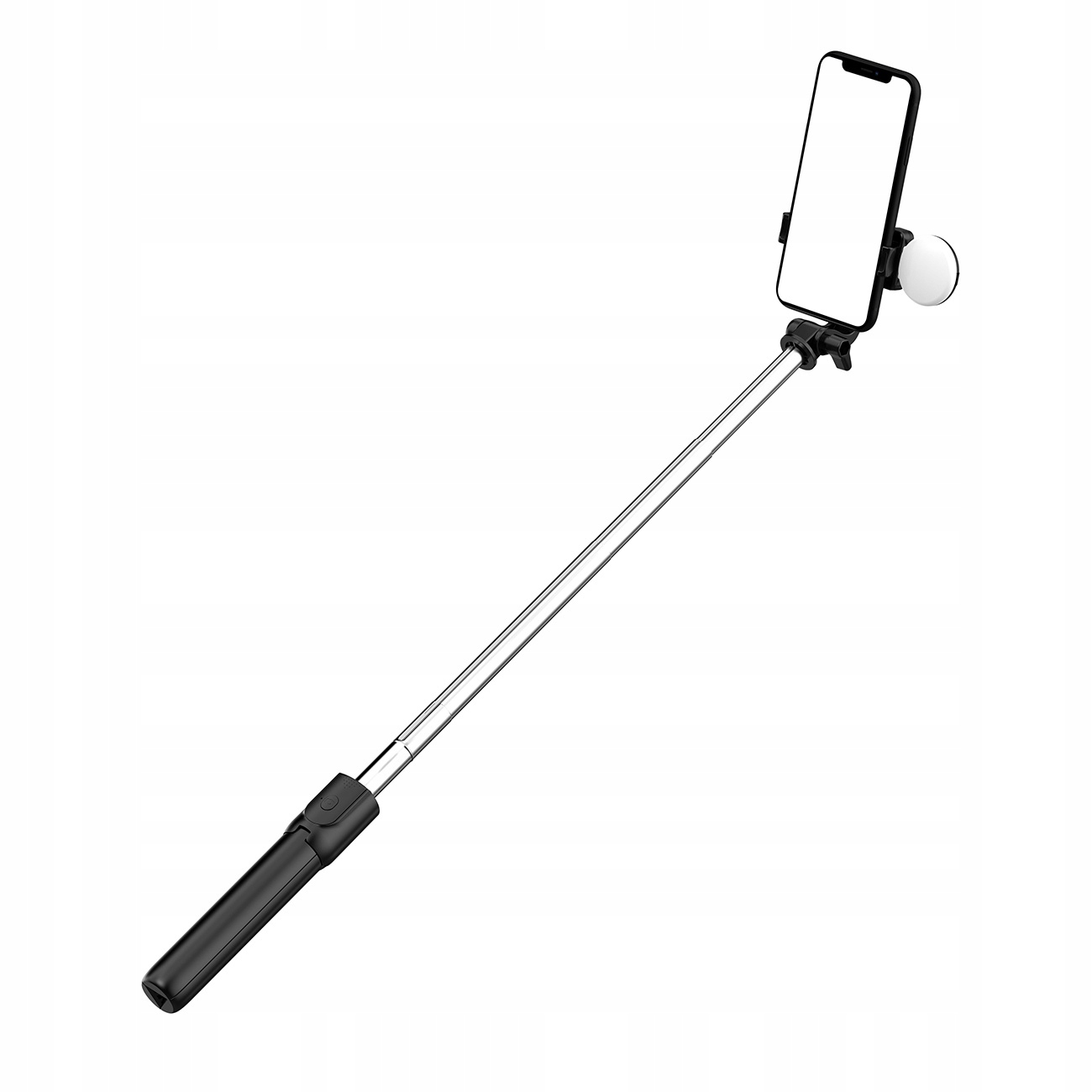 Selfie stick Hurtel WH1YXS – Teleskopowy tripod z okrągłą lampą LED