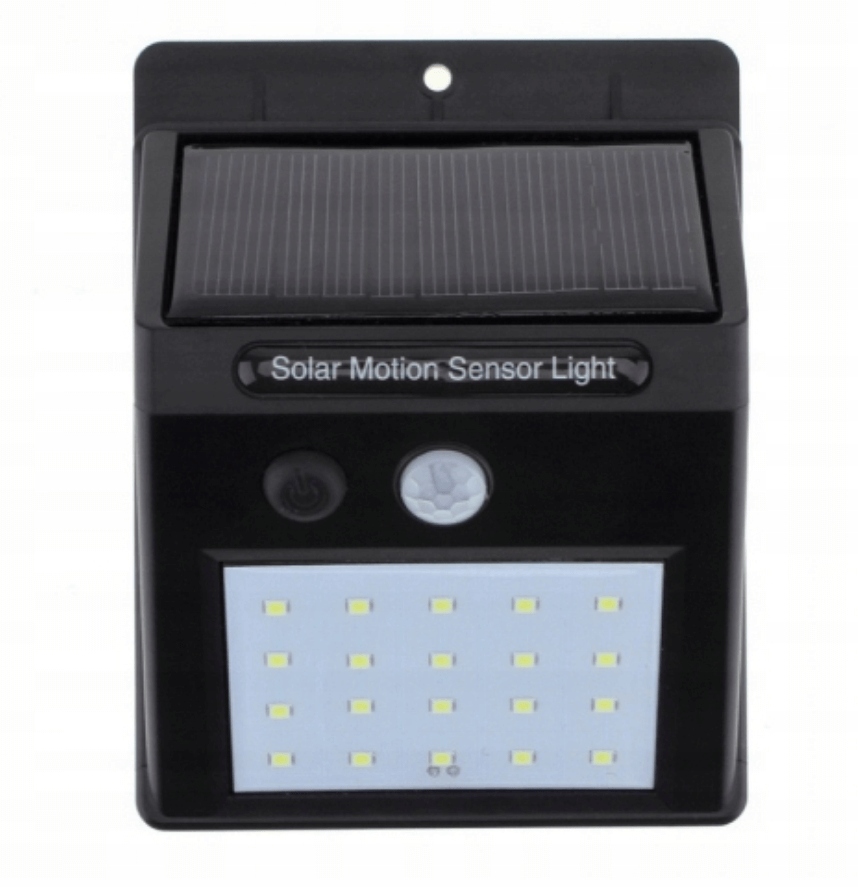 LAMPA SOLARNA LED Czujniki ruchu i zmierzchu zewnętrzna ogrodowa 20 LED – oświetlenie dla Twojego ogrodu