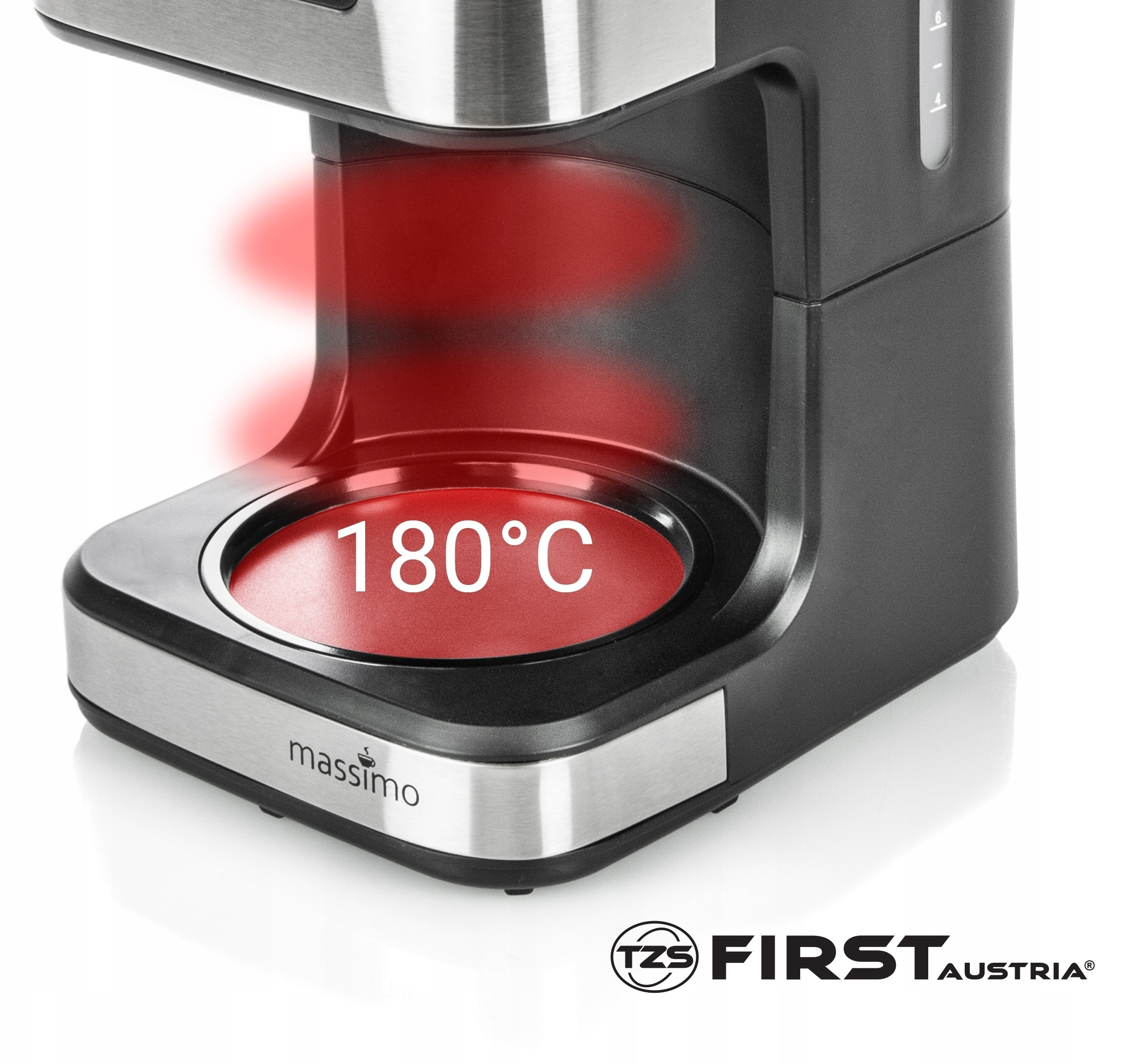 System podtrzymywania ciepła – gorąca kawa przez 45 minut