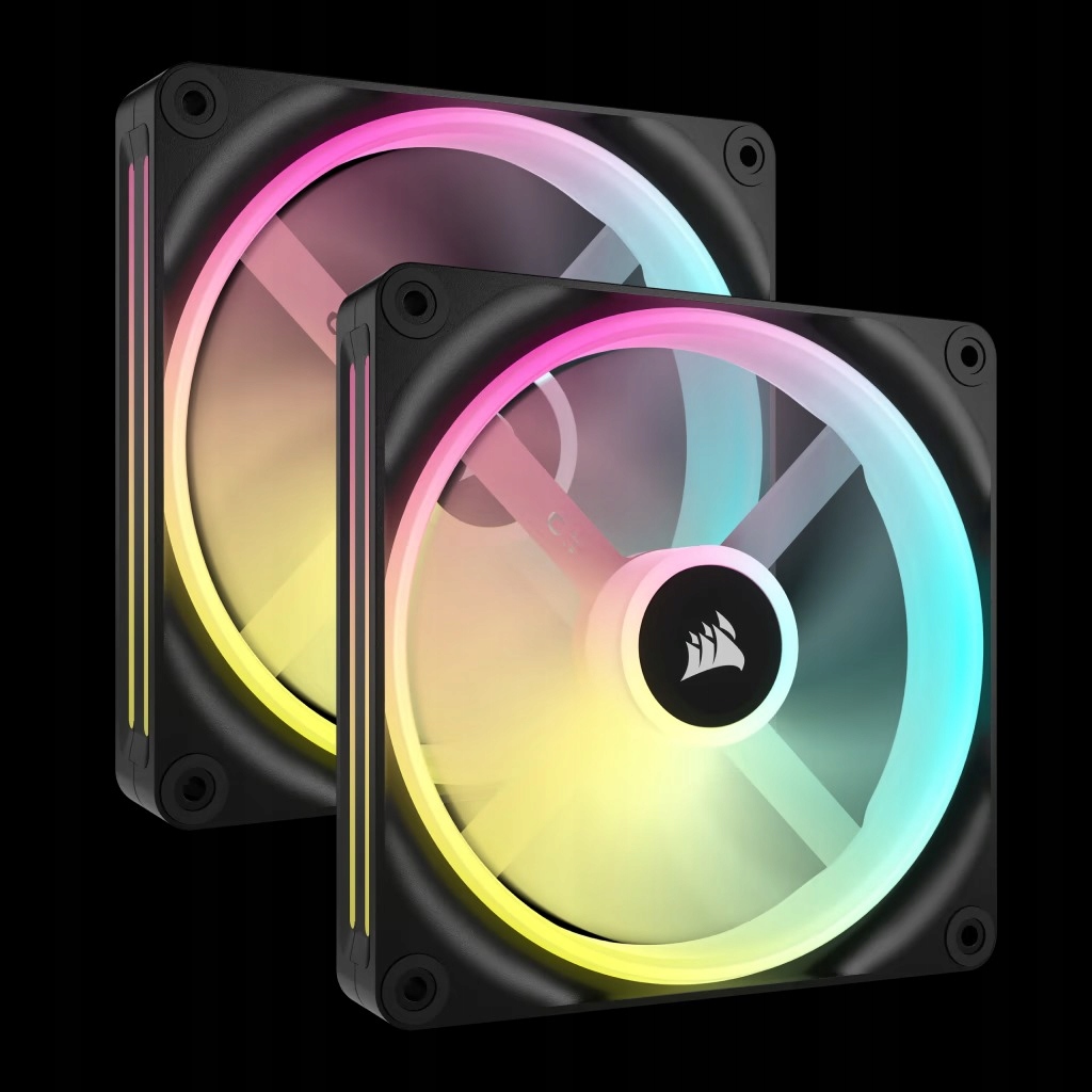 iCUE LINK QX140 RGB Czarny 2-pack – Wydajność i styl w jednym