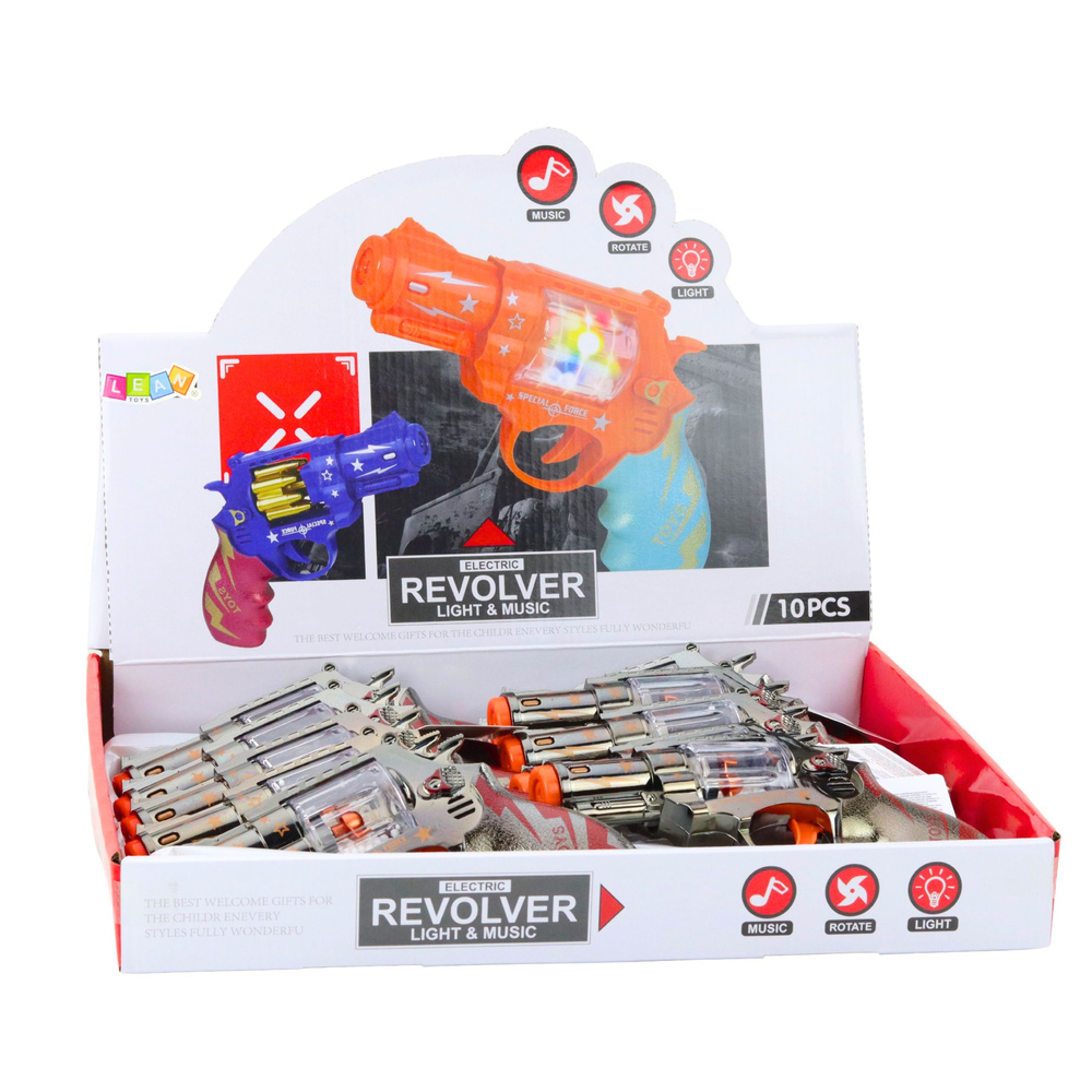 Zestaw zawiera: rewolwer, kulki i instrukcję – Wszystko, co potrzebne do zabawy