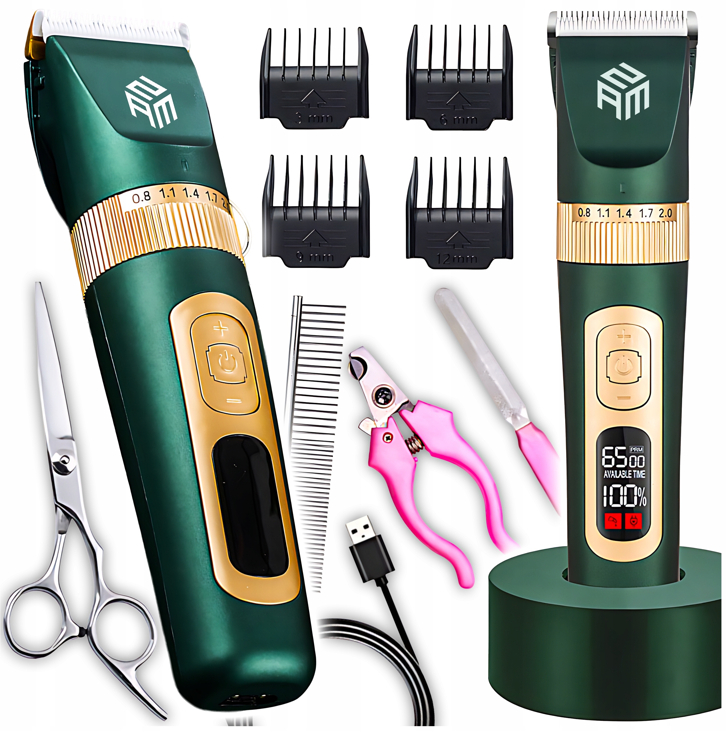 Regulacja długości cięcia i wyświetlacz LCD