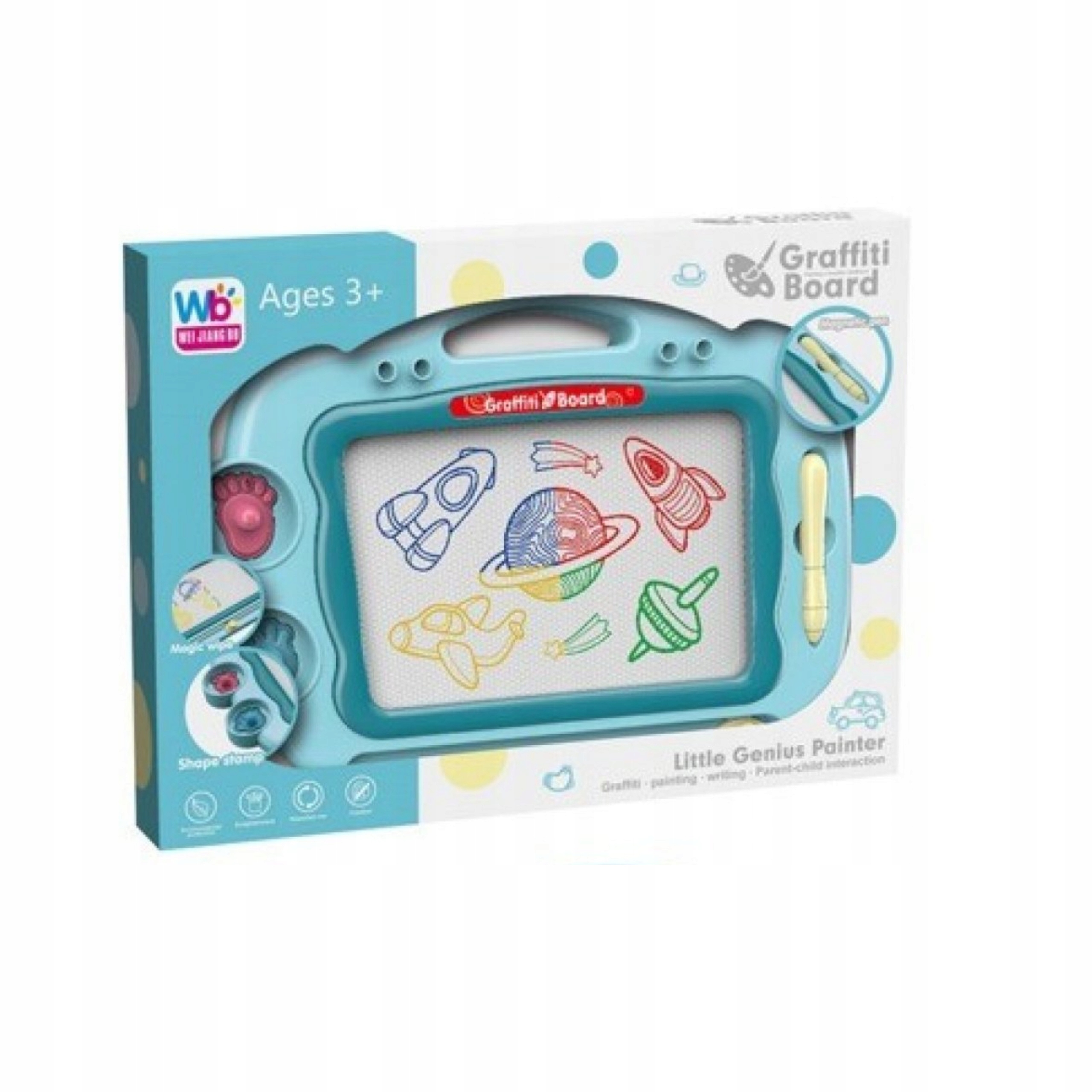 DUŻY ZNIKOPIS TABLICA DO RYSOWANIA UCHWYT 2091N – Idealna zabawka dla małego artysty