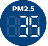 Informujący w czasie rzeczywistym, cyfrowy wskaźnik poziomu PM2,5 w pomieszczeniu