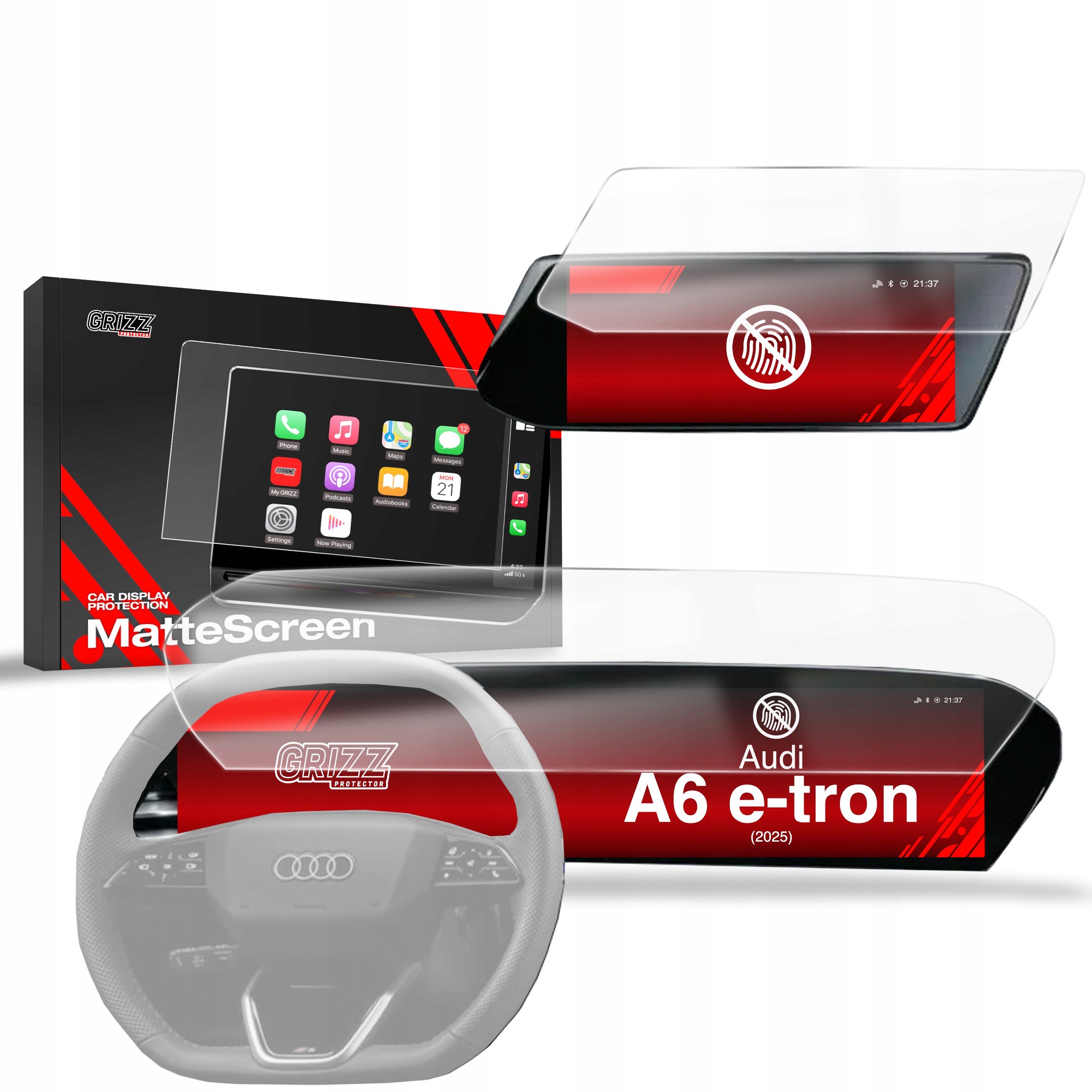 Folia matowa GrizzGlass CarDisplay Protection do Audi A6 e-tron 14,5