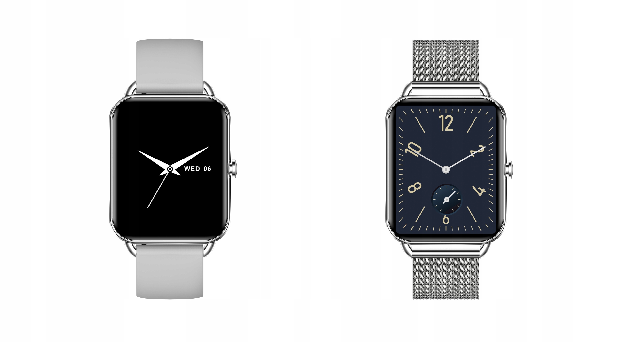 Smartwatch zegarek damski DA02 srebrny AMOLED – Elegancja i nowoczesność na nadgarstku
