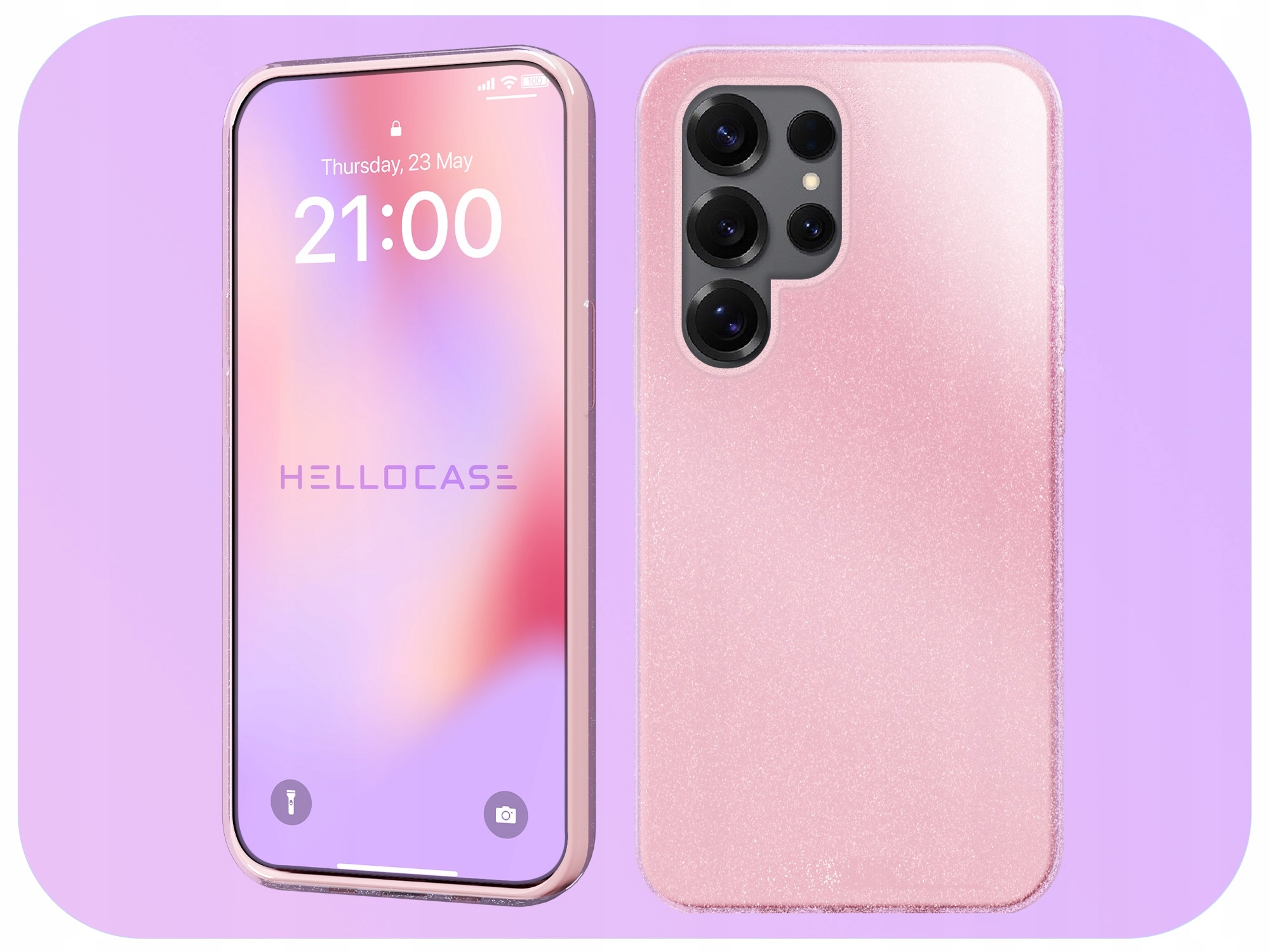 Etui do Samsung Galaxy S25 Ultra – Różowe Brokatowe SHINE z Elegancją i Ochroną