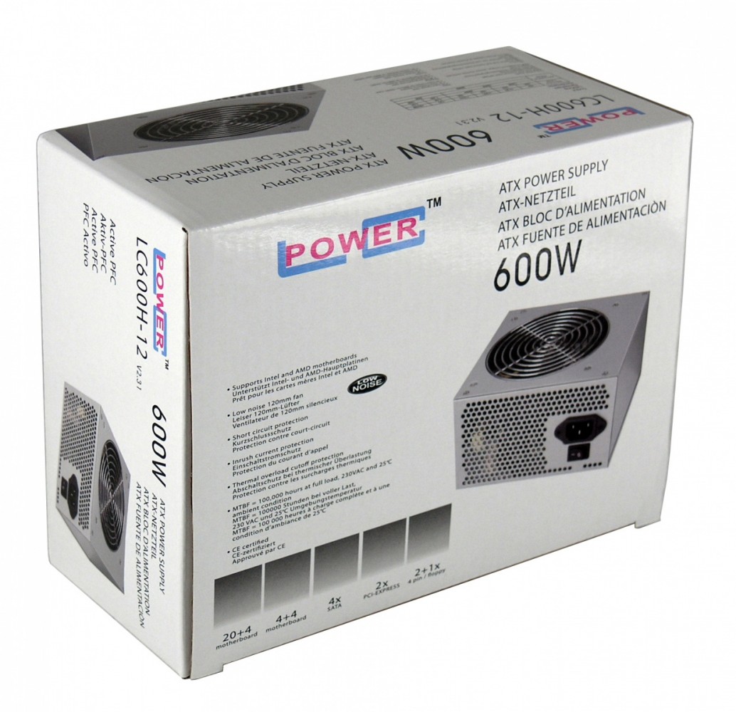 Zasilacz LC-Power LC600H-12 V2.31 600 W – Wydajność i niezawodność dla Twojego PC