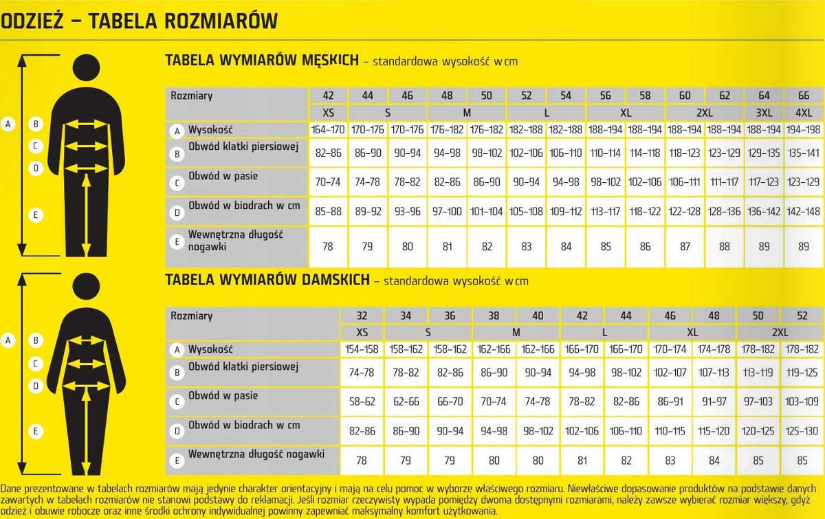 Rozmiary dostępne od S do 3XL – idealne dopasowanie dla każdego