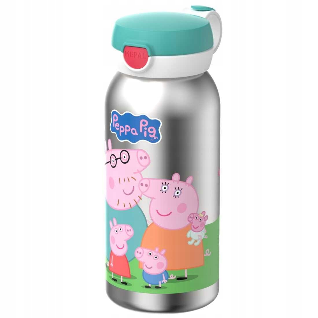 Butelka stalowa Flip Cap Campus Peppa Pig Mepal 600 ml – Idealna dla dzieci