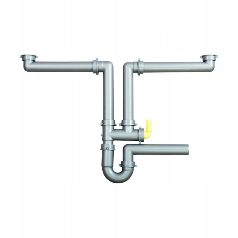 Franke MOSTEK Z SYFONEM (112.0048.805) – Idealne rozwiązanie do zlewozmywaków 2-komorowych