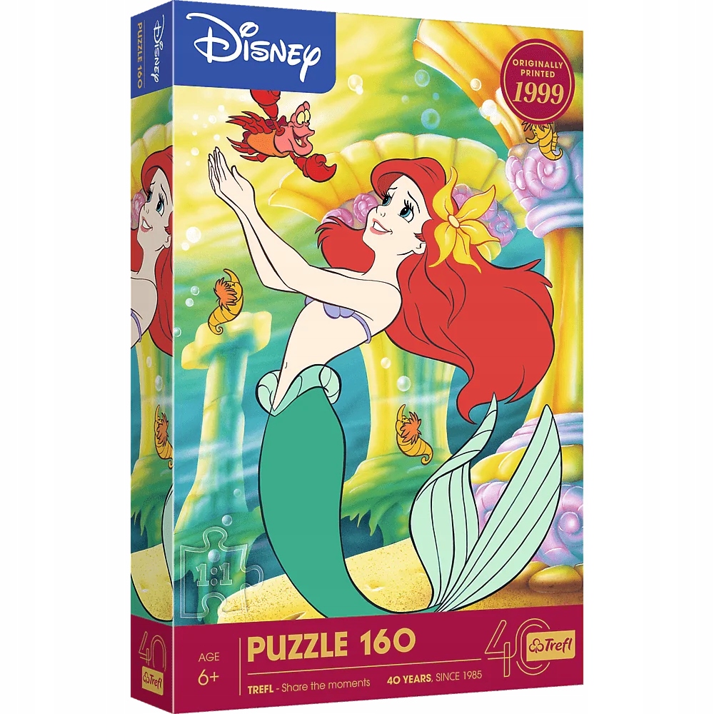 Puzzle 160 el. 40-lecie Trefl - Mała Syrenka – Radość z układania dla najmłodszych